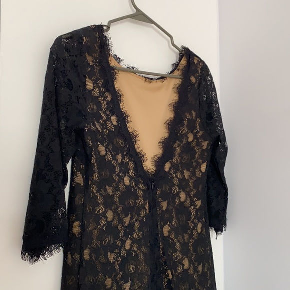 Black lace mini dress - Picture 5 of 6